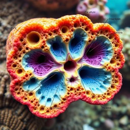 Explore the Intricacies: Detailed Sponge Cross-Section