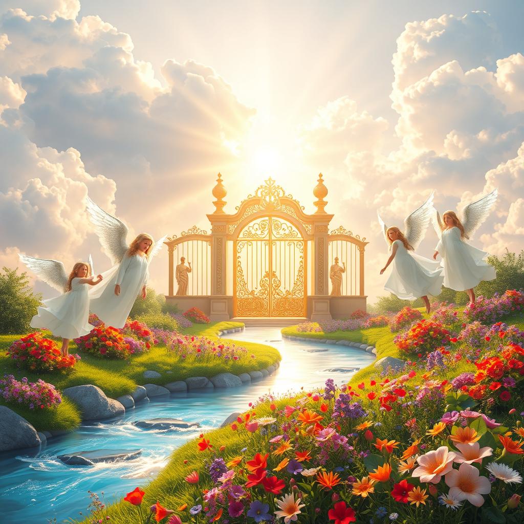 A mesmerizing representation of Menyország, capturing the ethereal beauty of Heaven