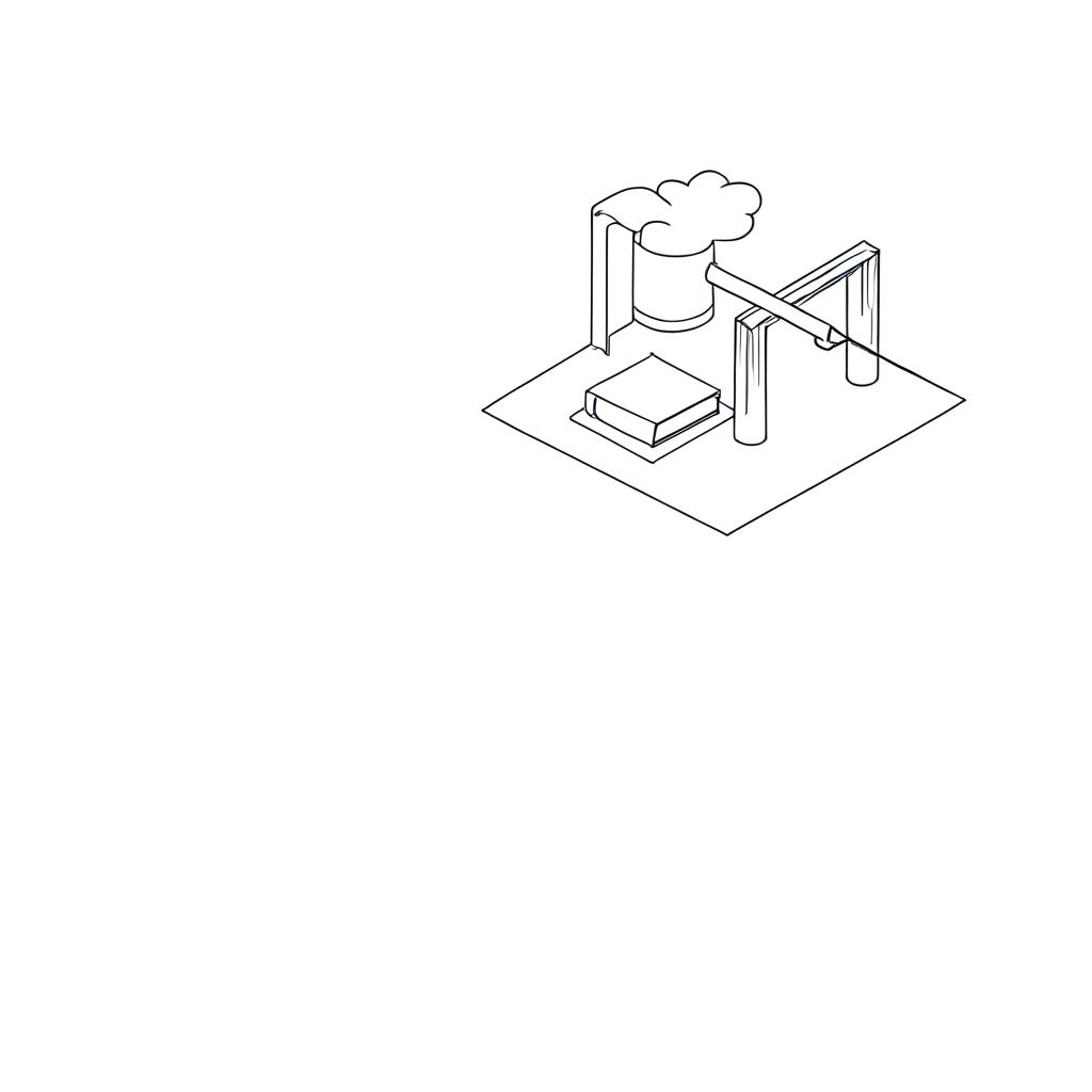 Industrial Innovation: Illustrated Factory Power Station