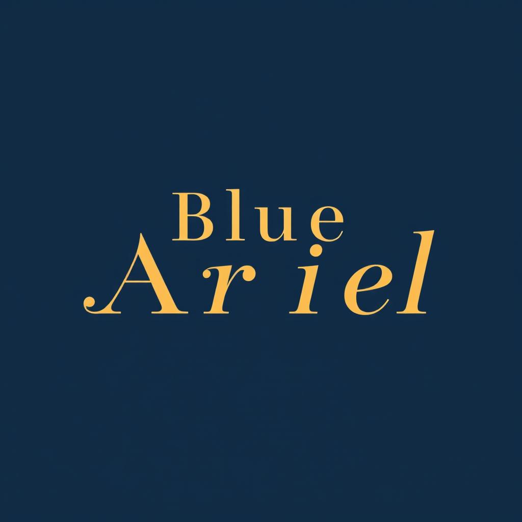A striking logo design for an online shop named 'Blue Ariel'