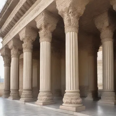 The unique architectural design of the building incorporated amphigory in the form of nonsensical verses sculpted into the pillars.