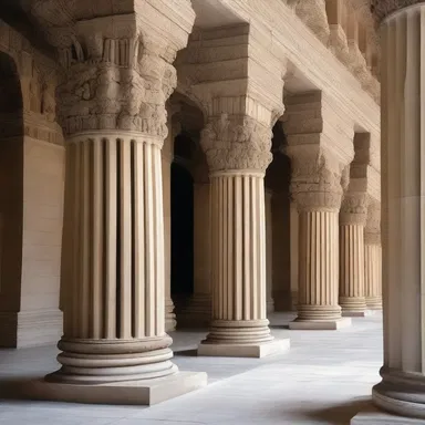The unique architectural design of the building incorporated amphigory in the form of nonsensical verses sculpted into the pillars.