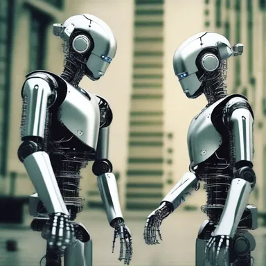 In the distant future, robots communicated with each other through a complex language, a mix of binary code and amphigory.