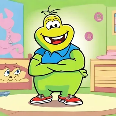The cartoon character's catchphrase was a playful amphigory that brought laughter to the viewers.