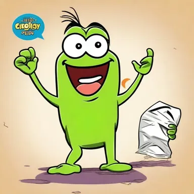 The cartoon character's catchphrase was a playful amphigory that brought laughter to the viewers.