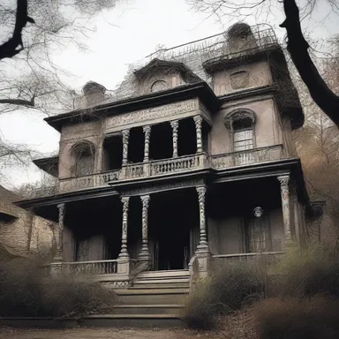 The haunted mansion was filled with cryptic writings on the walls, creating an atmosphere of eerie amphigory that sent chills down the visitors' spines.