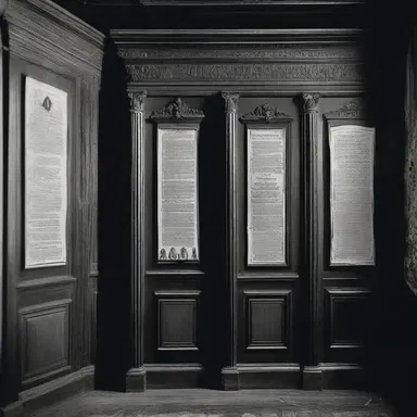 The haunted mansion was filled with cryptic writings on the walls, creating an atmosphere of eerie amphigory that sent chills down the visitors' spines.
