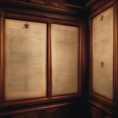 The haunted mansion was filled with cryptic writings on the walls, creating an atmosphere of eerie amphigory that sent chills down the visitors' spines.