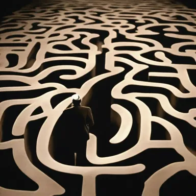 In the surrealist film, the protagonist struggled to navigate through a labyrinth of amphigory, representing the complexities of the human mind.
