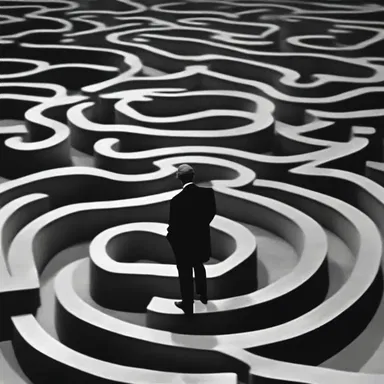 In the surrealist film, the protagonist struggled to navigate through a labyrinth of amphigory, representing the complexities of the human mind.