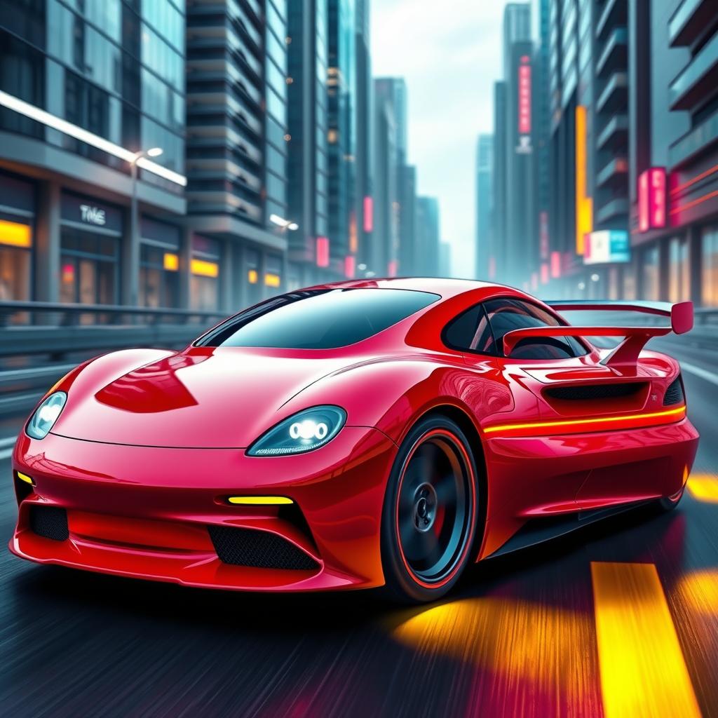A stunning car design that merges the iconic elements of the Puma GTE from 1979 with the sleek styling of the Porsche 996 from 2005, all while retaining a strong influence from 1990s aesthetics