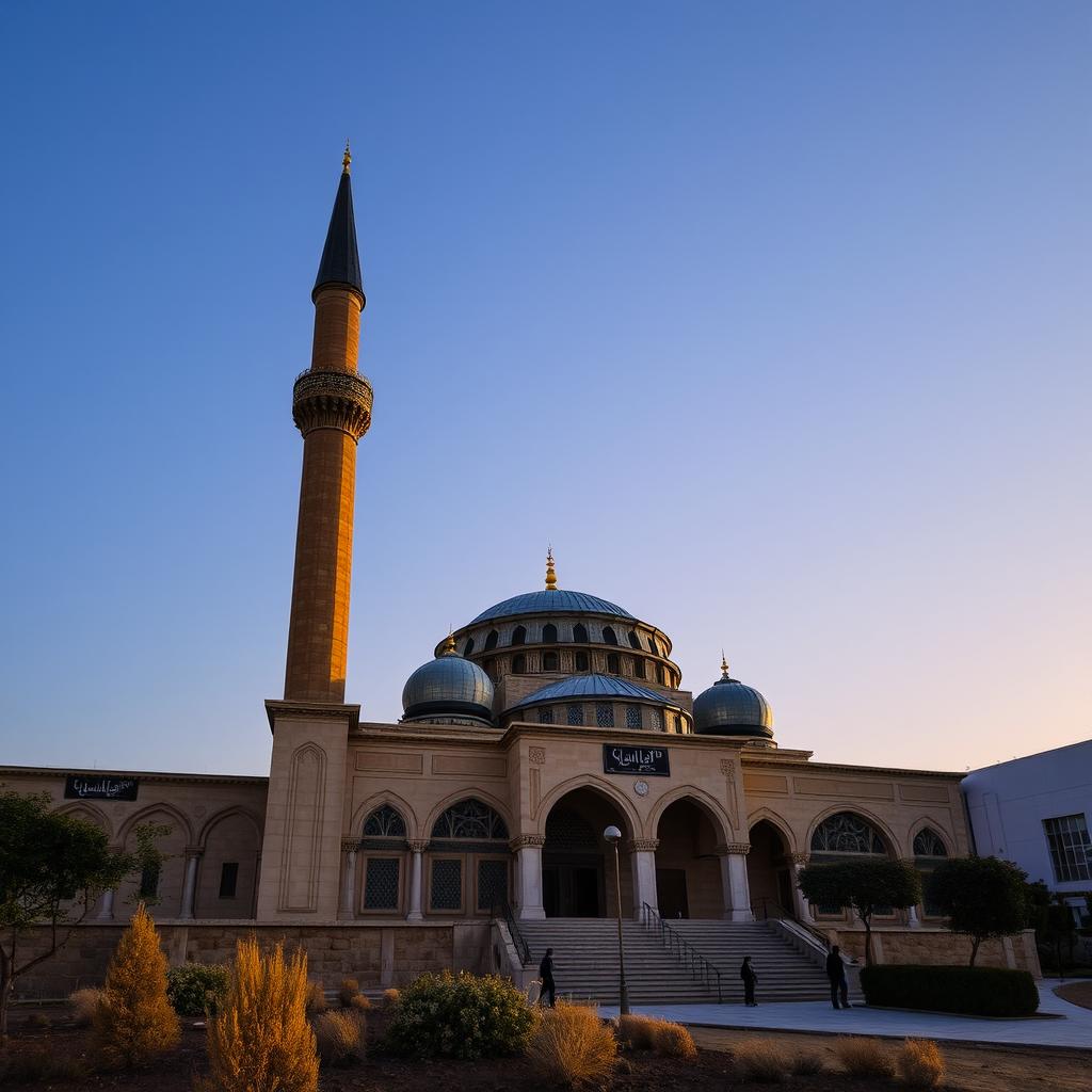 تایپوگرافی زیبا با کلمه 'رمضان' به خط خوشنویسی فارسی، حروف راست‌چین و رنگ زرد درخشان