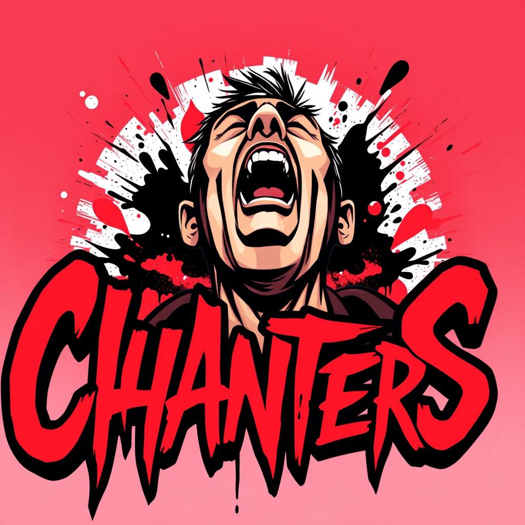 A striking design featuring the word 'ChanterS' in a bold, graffiti-style font with a captivating black and red color scheme