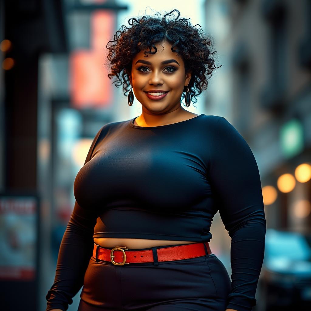 Celebrate Confidence: Curvy Portrait of Body Positivity