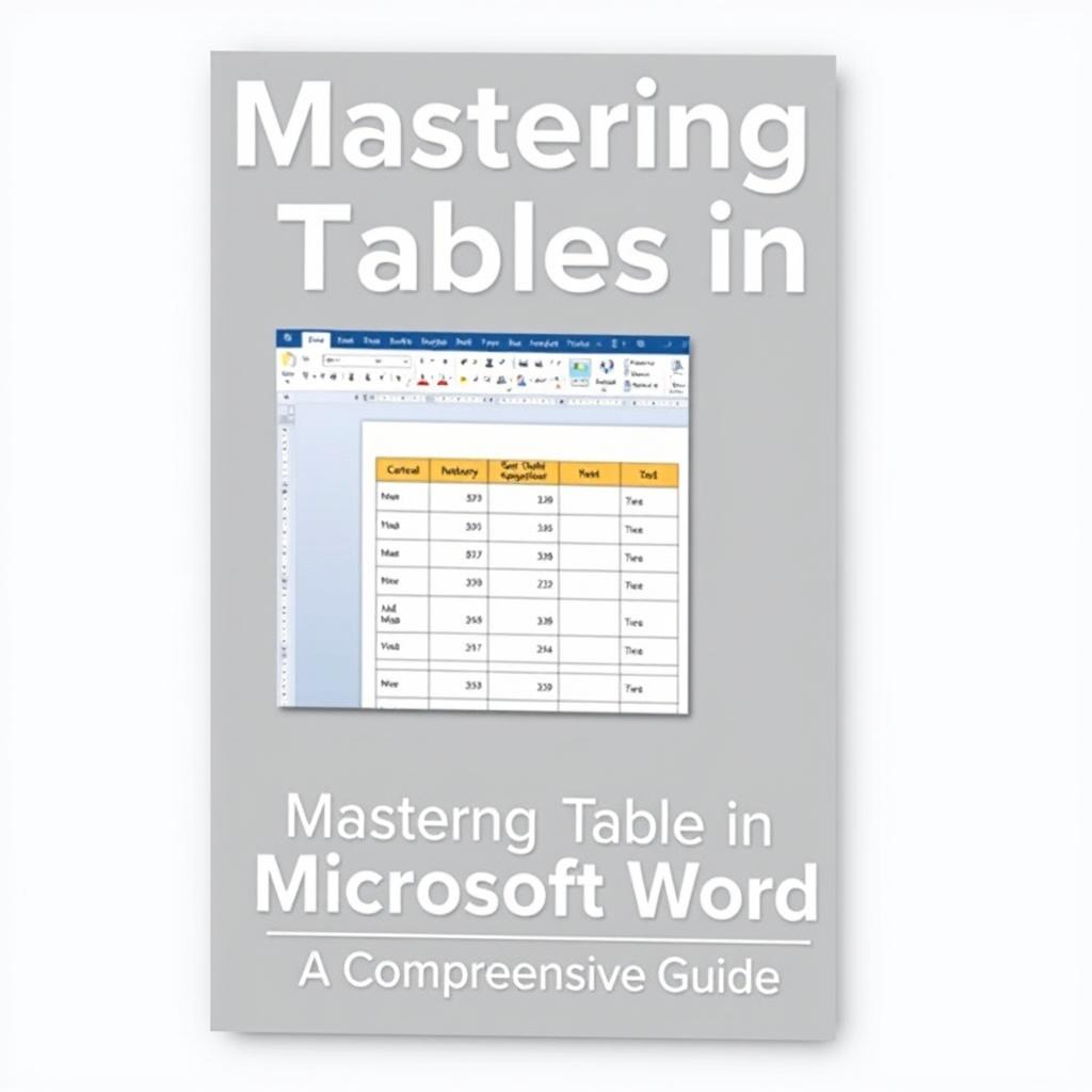 Master Tables in Microsoft Word - A Professional Guide