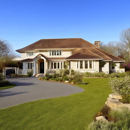 exterior millionaire's detached bungalow with driveway in day based on https://files.dreamhome.software/files/static/37174