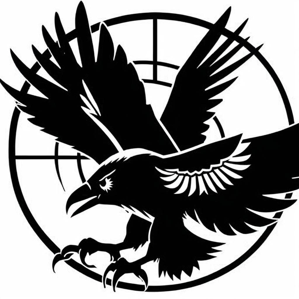 Majestic Flight: Eagle, Raven & Crow Logo