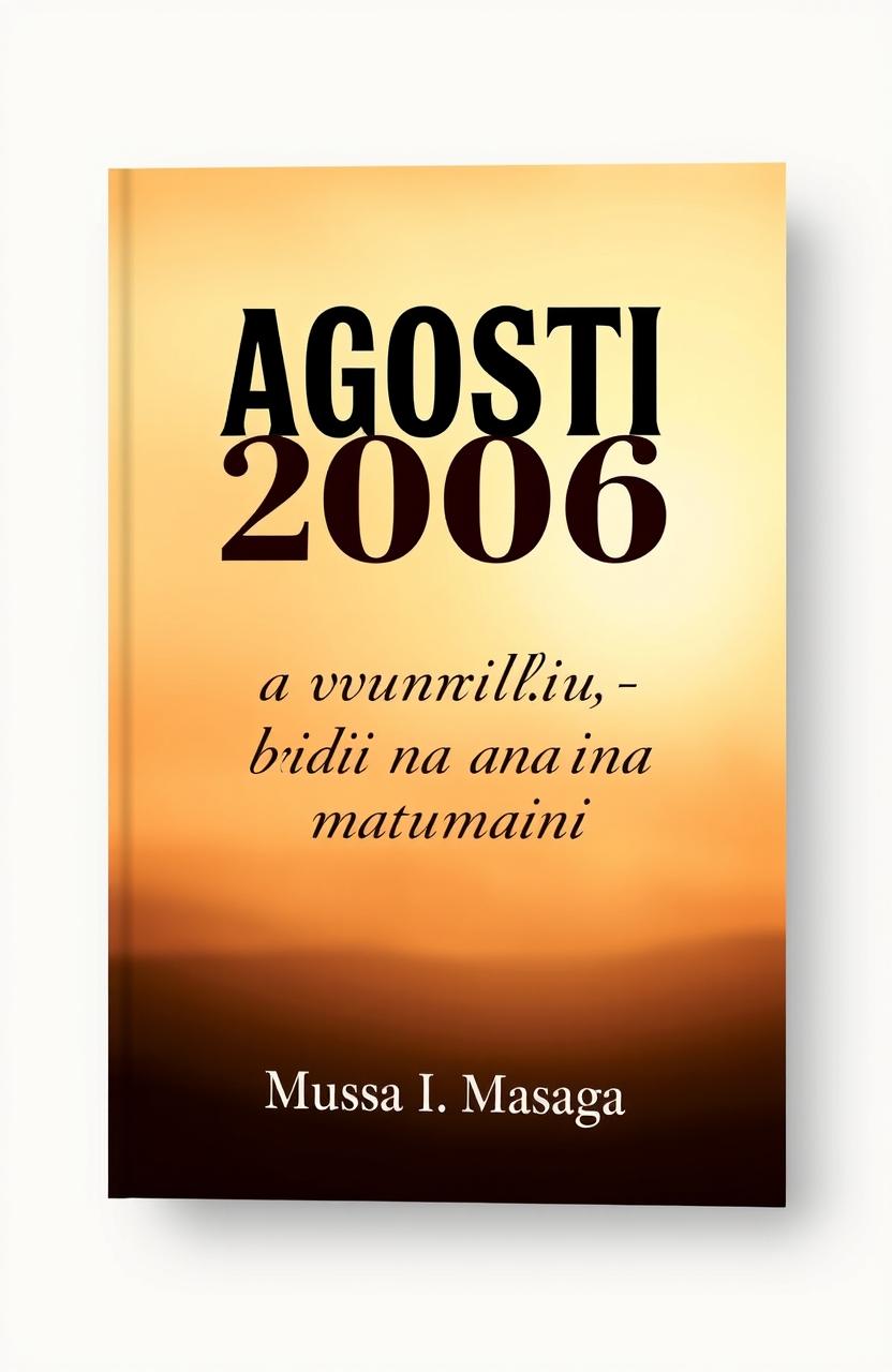 A book cover design titled "AGOSTI 2006" prominently displayed at the top