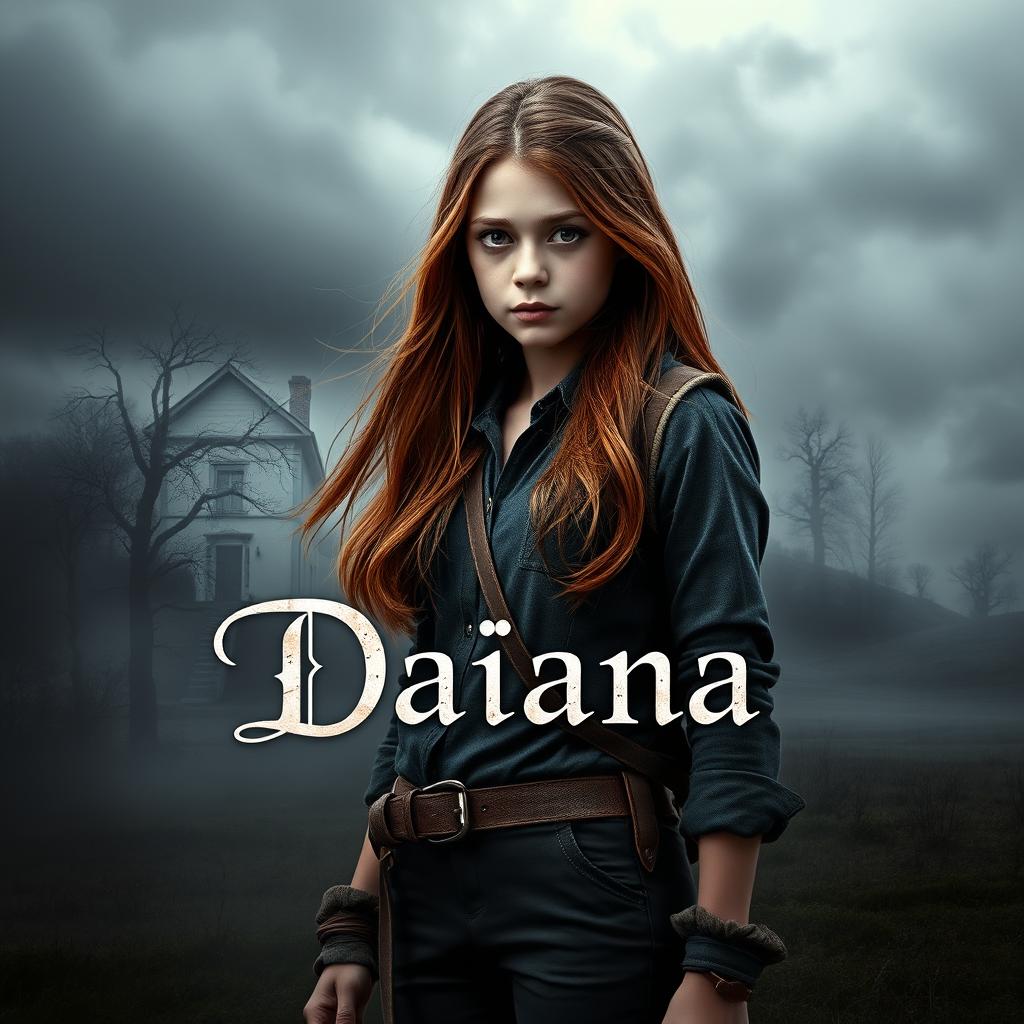 A captivating book cover for a young adult novel titled 'Daiana'