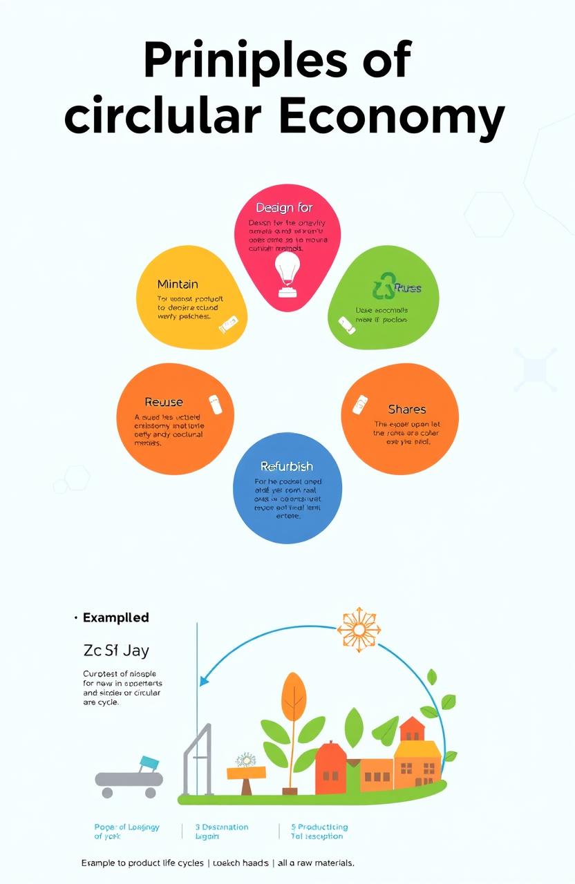 Discover the Circular Economy: Key Principles Infographic