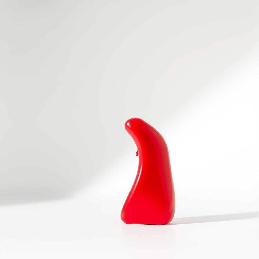 A sleek, high-quality product image featuring a vibrant red item prominently displayed on a clean, white background