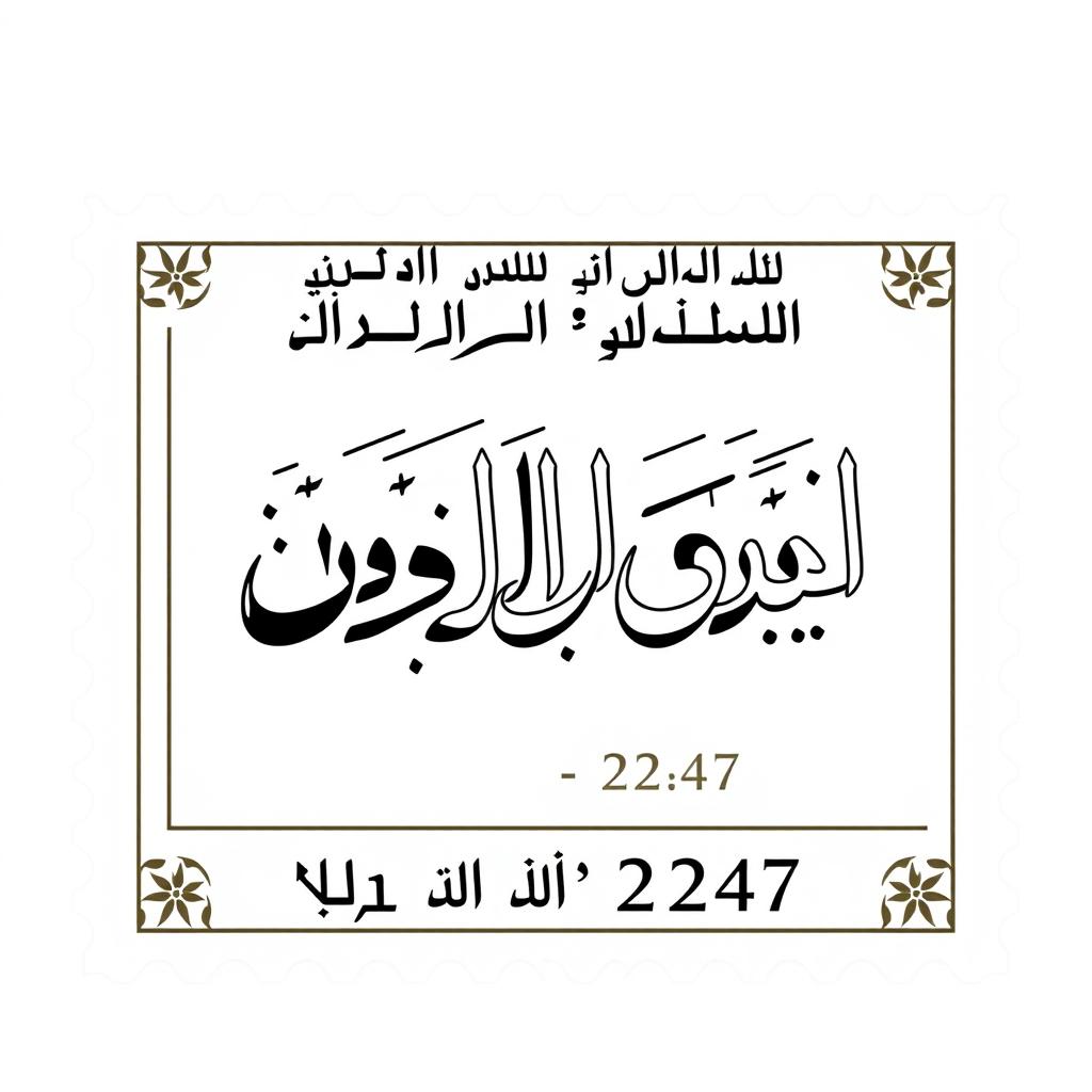 A rectangular stamp design featuring the following text: At the top, the words 'دانشکده پزشکی گرگان' in beautiful Nastaliq script, centered within the top border