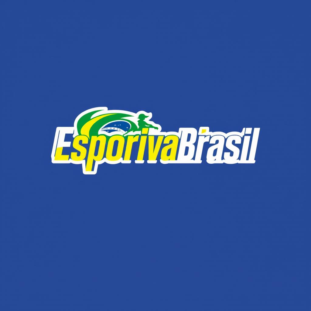 A modern, dynamic logo for 'EsportivaBrasil', featuring the name prominently displayed