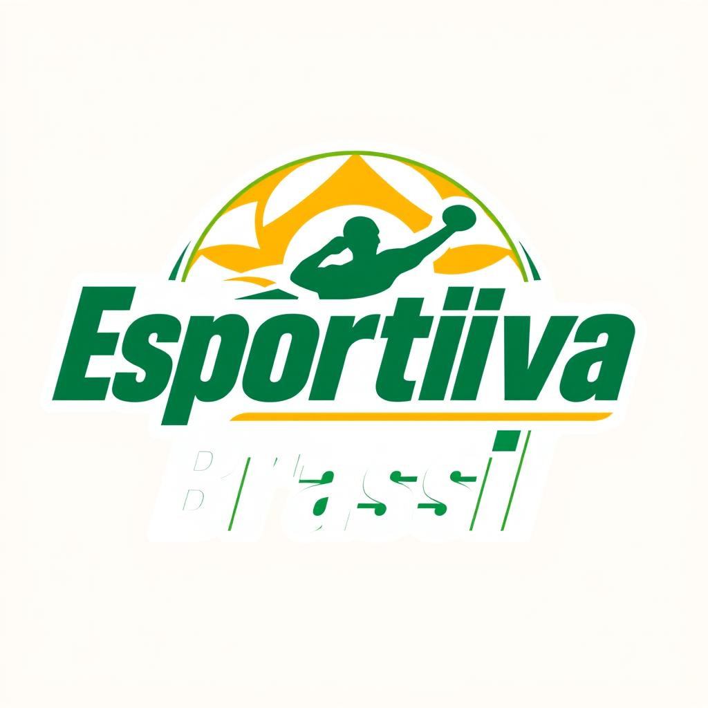 Create a logo design for the brand 'EsportivaBrasil'