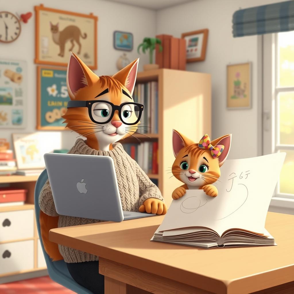 A whimsical scene featuring Mr