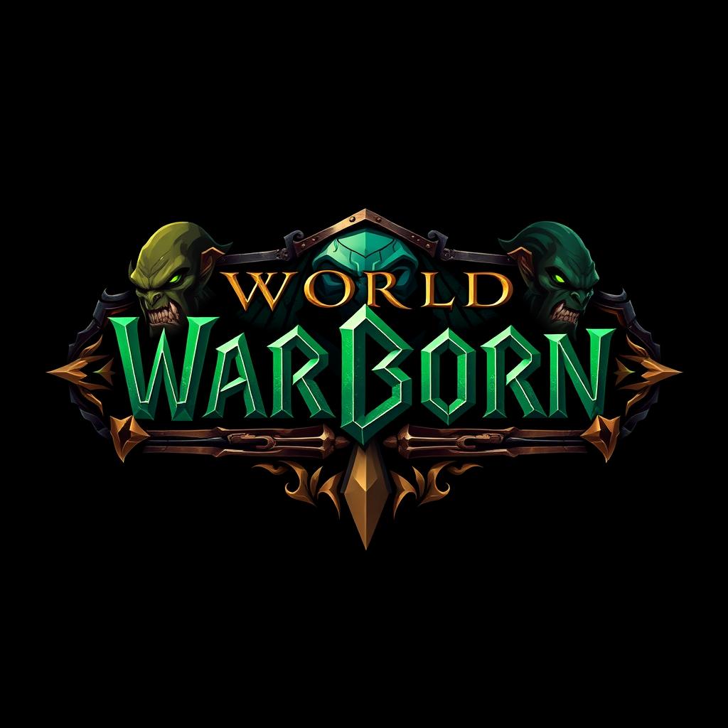 A bold and aggressive logo design featuring the name 'WARBORN' prominently in the center