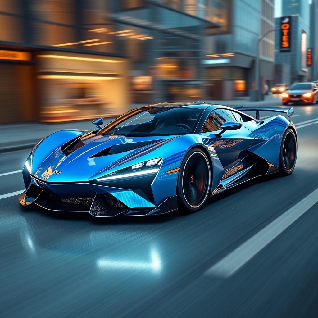 A stunning and sleek 2025 super sports car inspired by a classic 1990s vehicle