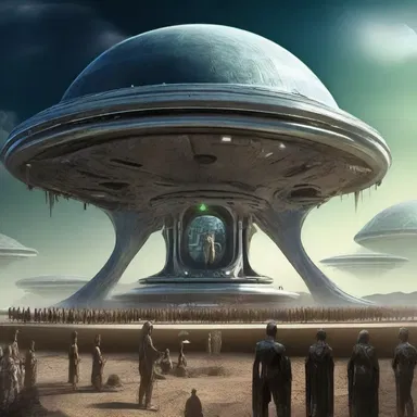 In the science fiction novel, the alien civilization had a unique amphitheatrical structure where they held their ceremonies.