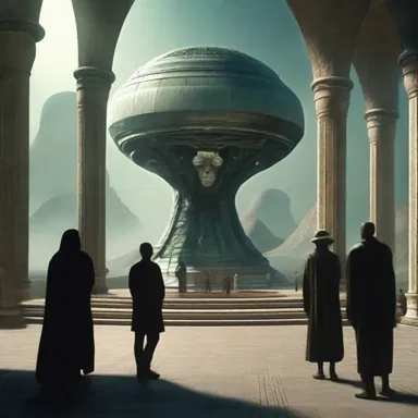 In the science fiction novel, the alien civilization had a unique amphitheatrical structure where they held their ceremonies.