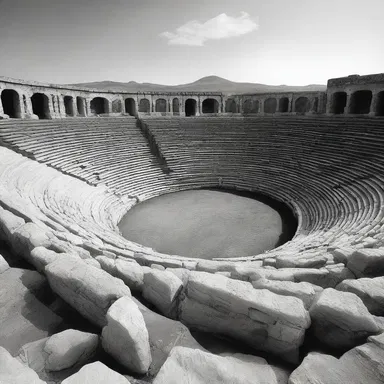 According to Greek mythology, ancient amphitheatrical arenas were the settings for epic clashes between gods and monsters.