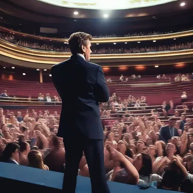 Why did the comedian perform in an amphitheatrical venue? Because he wanted to have a great audience all around!