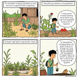 Isang komiks na tumutukoy sa mga suliranin sa agrikultura na nakatuon sa paghahalaman