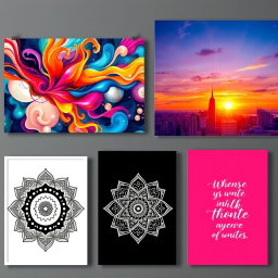 A diverse collection of wall art posters that brighten up any space