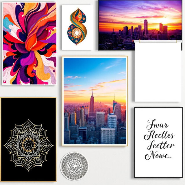A diverse collection of wall art posters that brighten up any space