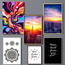A diverse collection of wall art posters that brighten up any space