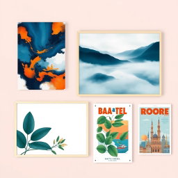 A dynamic selection of wall art posters ideal for enhancing interior spaces
