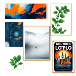 A dynamic selection of wall art posters ideal for enhancing interior spaces