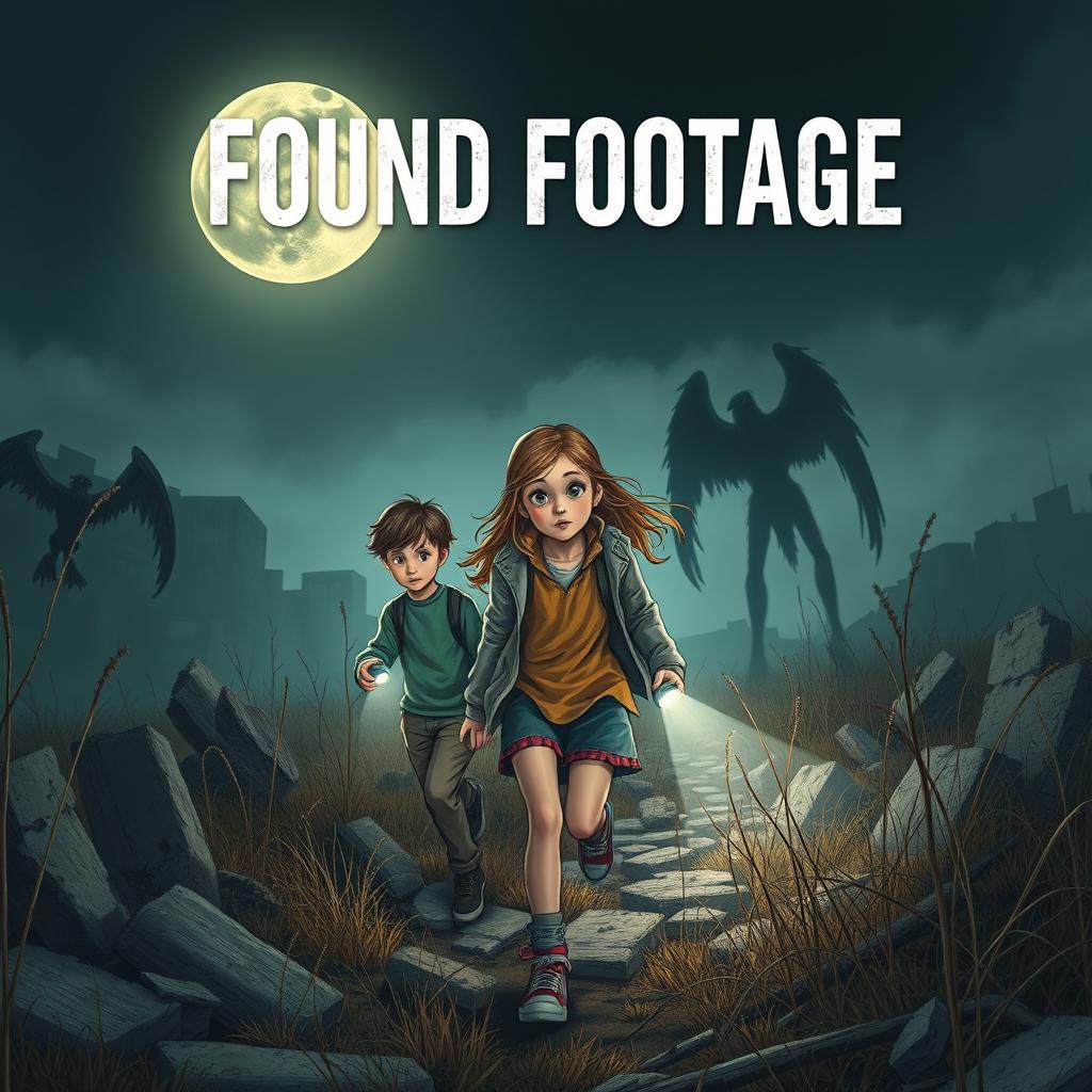 An intriguing book cover for a story titled 'Found Footage'