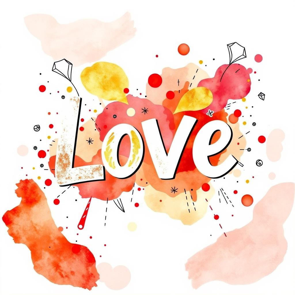 A stunning wall art poster that showcases the word 'Love' in bold, artistic lettering