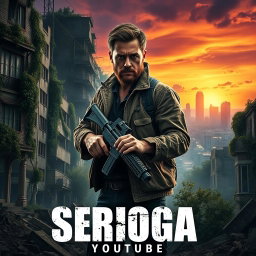 A movie poster for 'Serioga: Youtube', inspired by the film 'I Am Legend'
