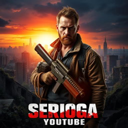 A movie poster for 'Serioga: Youtube', inspired by the film 'I Am Legend'