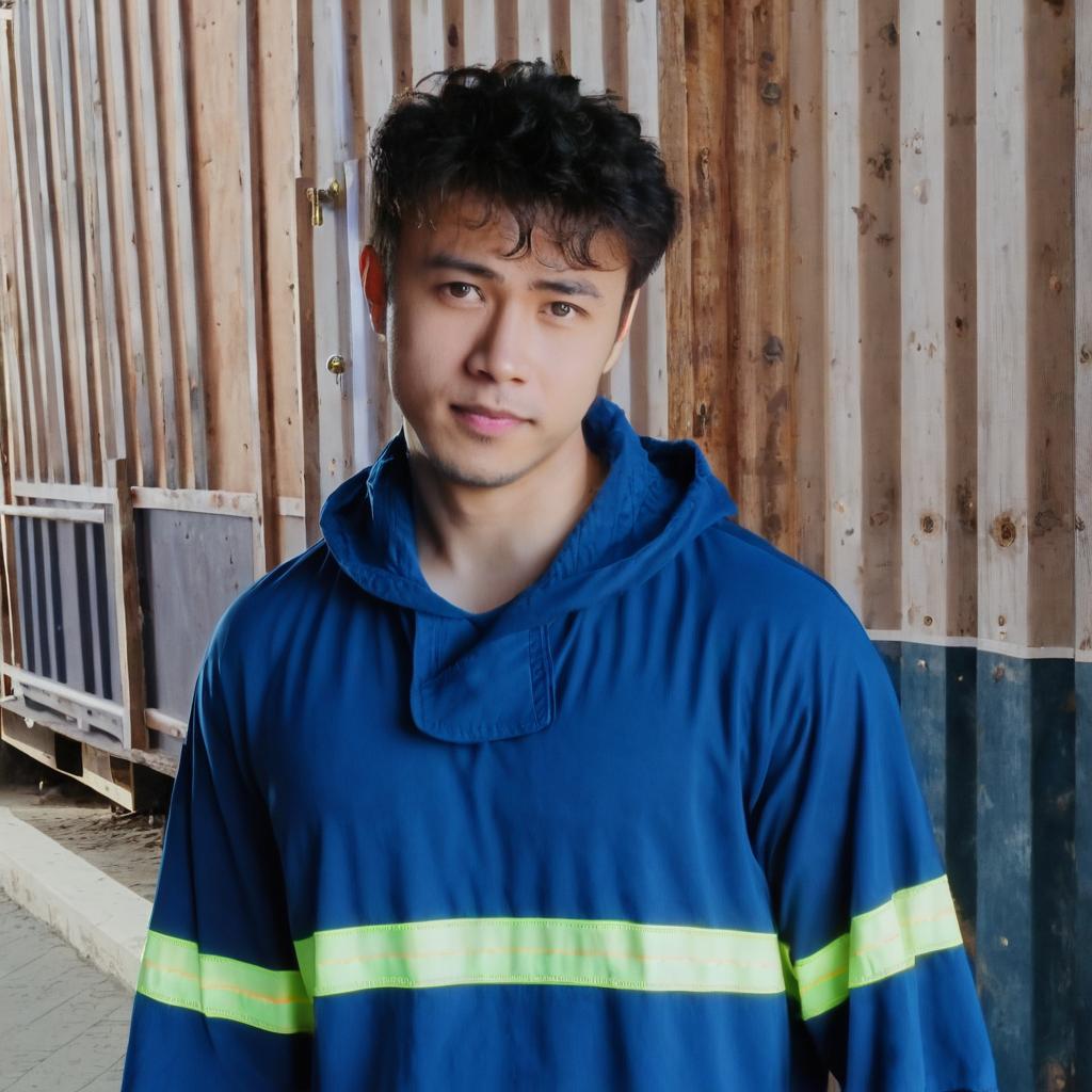 Ready for Action: The Confident Fireman
