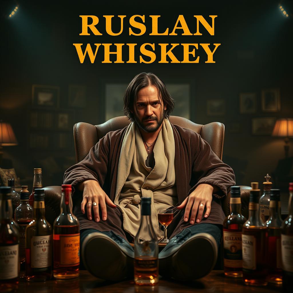 A movie poster titled 'Ruslan Whiskey'