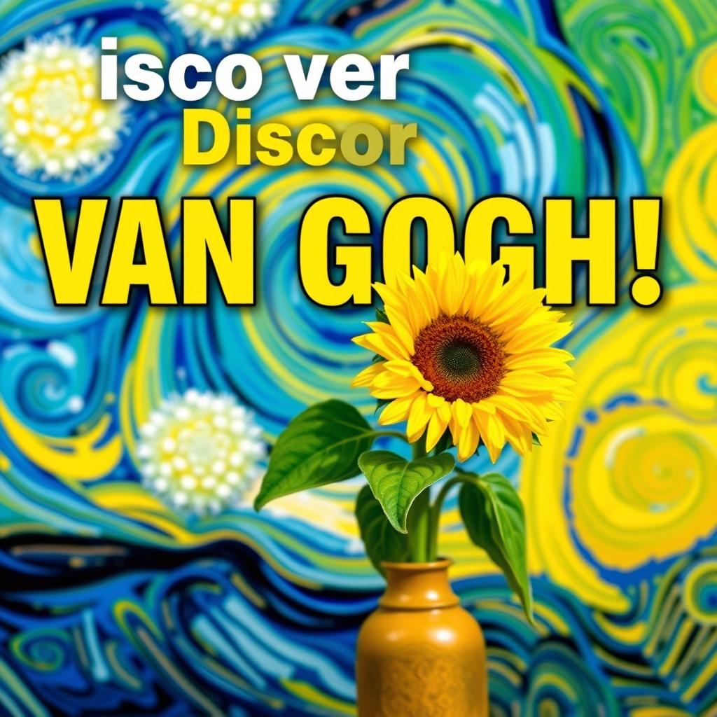 A vibrant and eye-catching YouTube thumbnail featuring the iconic art style of Vincent Van Gogh