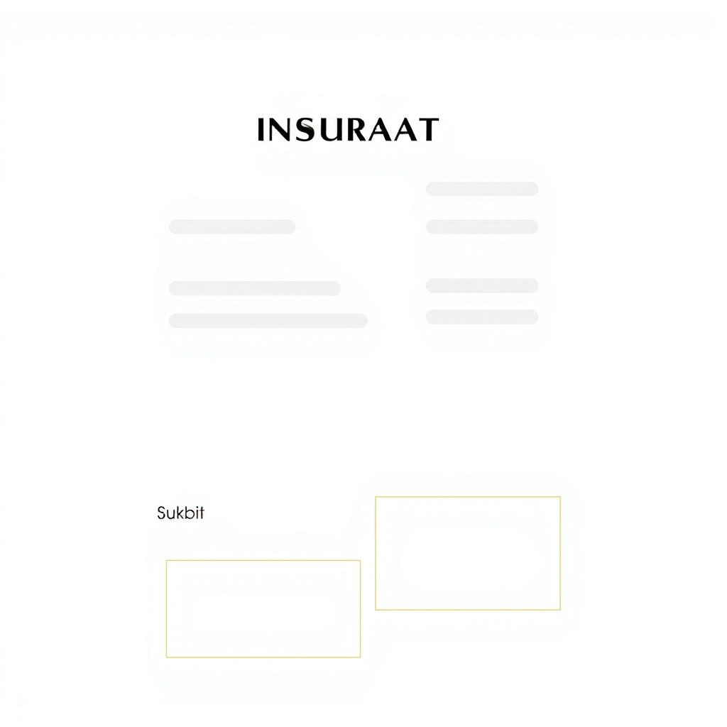 Minimalist Insurance Document Layout | Professional Design