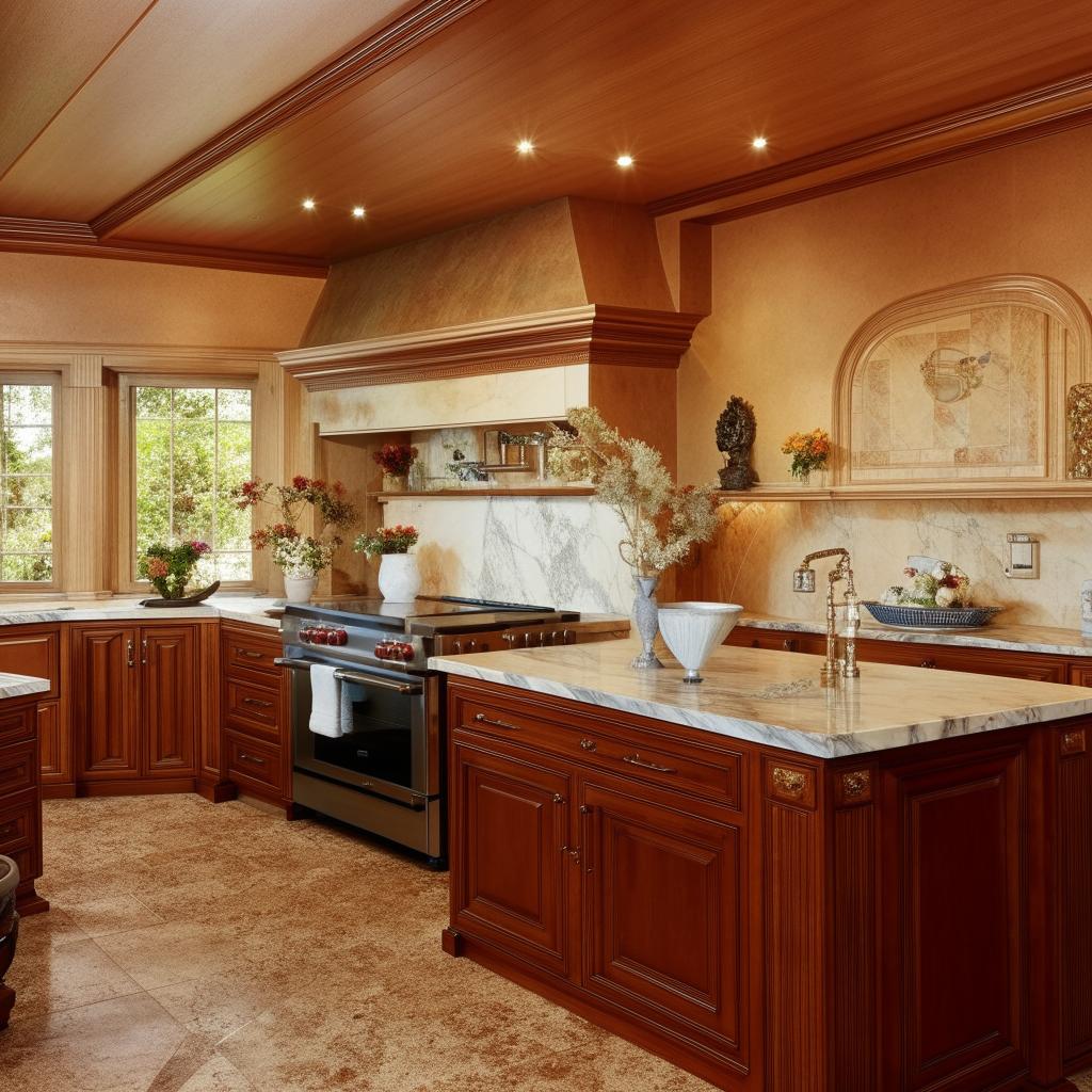 billionaire's bungalow kitchen